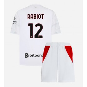 AC Milan Adrien Rabiot #12 Borta Kläder Barn 2026-27 Kortärmad (+ Korta byxor)